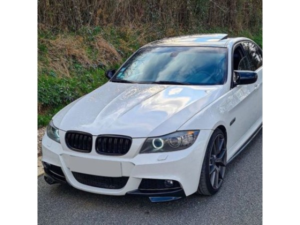 Сплитер за предна броня за BMW E90 2005-2008, M-Tech - MP Look - черен гланц