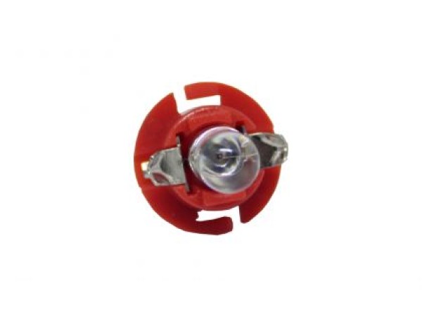 Лед крушки тип B8.4D 12V / 2W червен