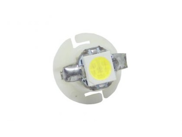 Лед крушки тип B8.4D 12V / 2W бял