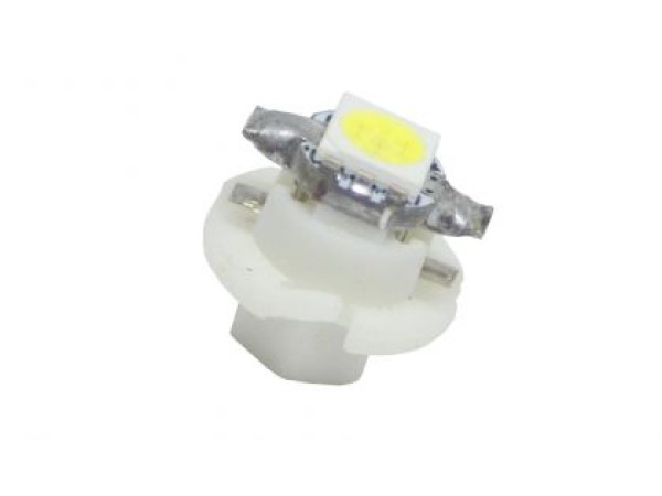 Лед крушки тип B8.4D 12V / 2W бял