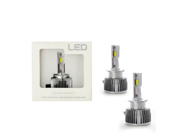 Лед крушки - Led система D2S D2R за подмяна на фабричен ксенон 50W - Canbus 6000K - 100% по силни от фабричен ксенон