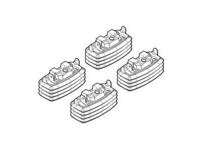 Монтажен кит за Ford Focus II, Ford C-Max I, Renault Megane II, Renault Scenic II, Grand Scenic 7 места 04/2004>04/2009 за греди Nordrive