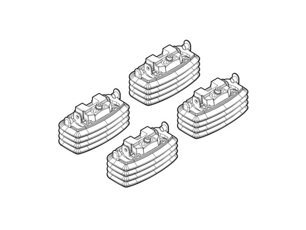 Монтажен кит за Ford Focus II, Ford C-Max I, Renault Megane II, Renault Scenic II, Grand Scenic 7 места 04/2004>04/2009 за греди Nordrive