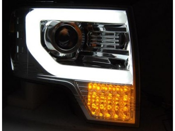 Кристални фарове FORD F150 (2008-2014) - хром