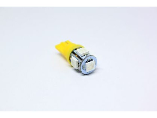 Лед крушки тип T10 с 5 SMD диода 4300K