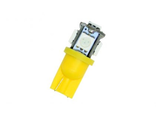 Лед крушки тип T10 с 5 SMD диода 4300K