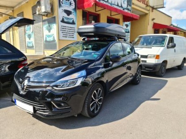 Автобокс ACTIVE M 187x88x44cm с двустранно отваряне с ключ, 450 литра - черен