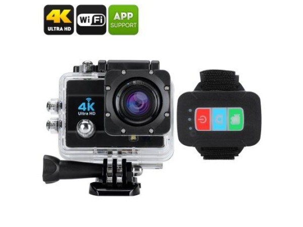 Спортна Екшън Камера с Wi-Fi, 60fps 4K Ultra HD - с дистанционно управление