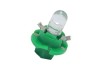 Лед крушки тип B8.4D 12V / 2W зелен