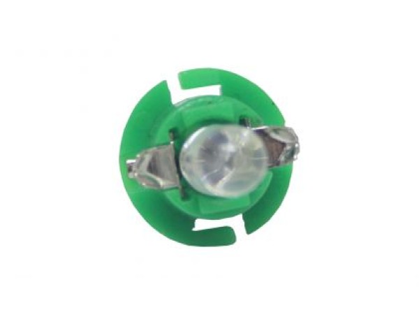 Лед крушки тип B8.4D 12V / 2W зелен