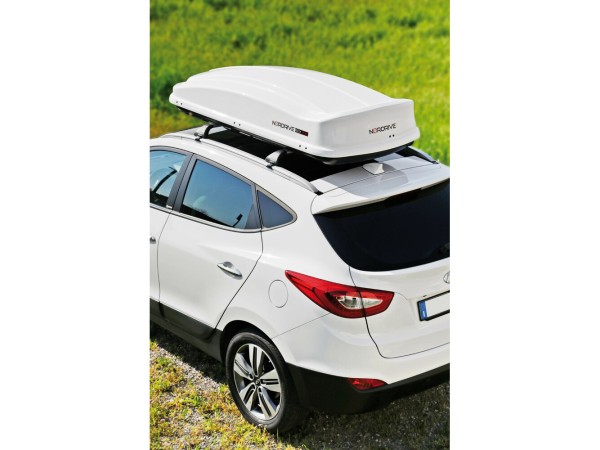 Кутия за багаж Автобокс Nordrive 530 литра Shiny White, max 75kg