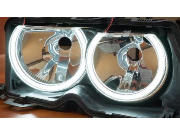 Ангелски Очи кристални за BMW E46 с рефлектор седан, комби (1998-2005) / E46 купе (1998-2003) - U-Design