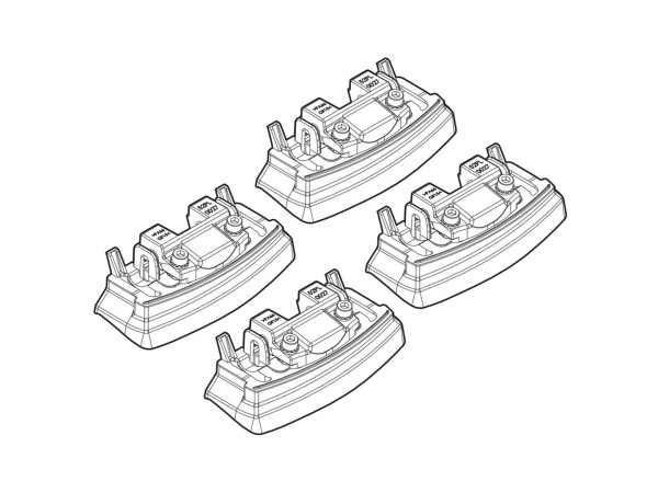 Монтажен кит за Renault Koleos I - fixpoint 06/2008>01/2014 за греди Nordrive