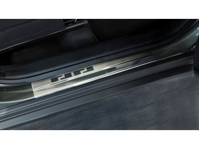 Протектори за прагове за Toyota Aygo X от 2022г, метални - серия 08 / Alu-Frost