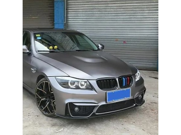 Предна броня за BMW E92 2009-2012 - M4 дизайн с добавка и отвори за халогени