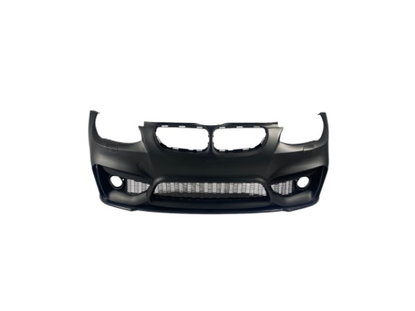 Предна броня за BMW E92 2009-2012 - M4 дизайн с добавка и отвори за халогени