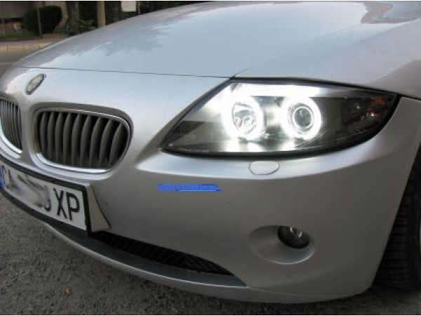 Кристални фарове Angel Eyes BMW Z4 (03-09) - CCFL черни
