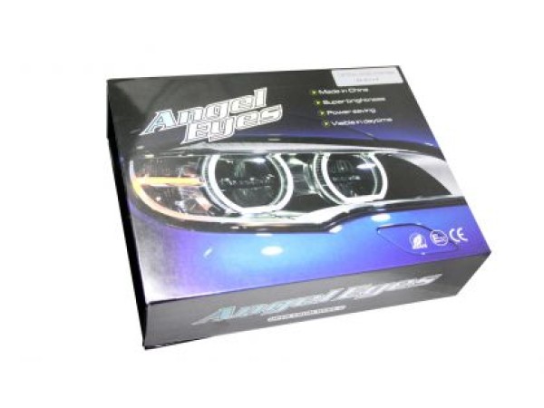 Диодни Ангелски Очи за BMW E90 - U-Design Crystal бели