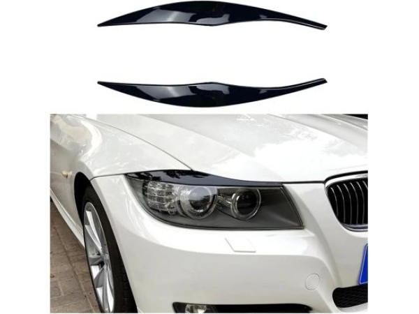 Вежди за фарове BMW E90 2005-2012 - черни гланц Вежди за фарове BMW E90 2005-2012 - черни гланц