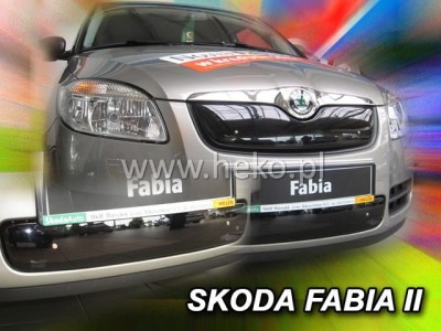 Зимен дефлектор за Skoda Fabia II / Roomster 2007-2010 за решетката на предната броня - Heko