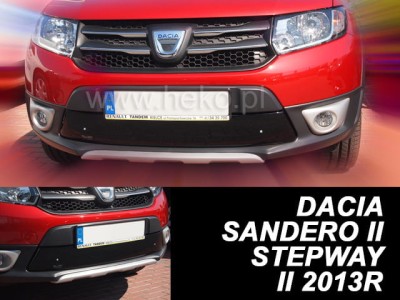 Зимен дефлектор за Dacia Sandero II / Logan II / MCV II / Stepway 2013-2016 за решетката на предната броня - Heko