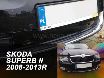 Зимен дефлектор за Skoda Superb II 2008-2013 за решетката на предната броня - Heko