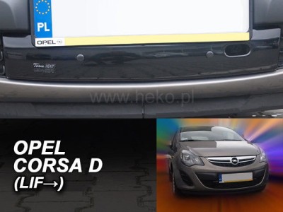 Зимен дефлектор за Opel Corsa D facelift 2011-2015 за решетката на предната броня - Heko